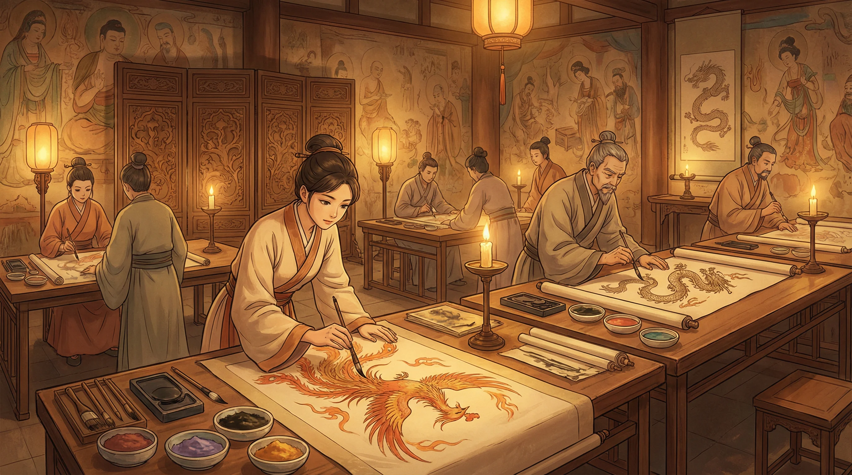 画师入驻 - 九色 国风动漫画师